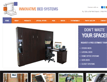 Tablet Screenshot of innovativebedsystems.com